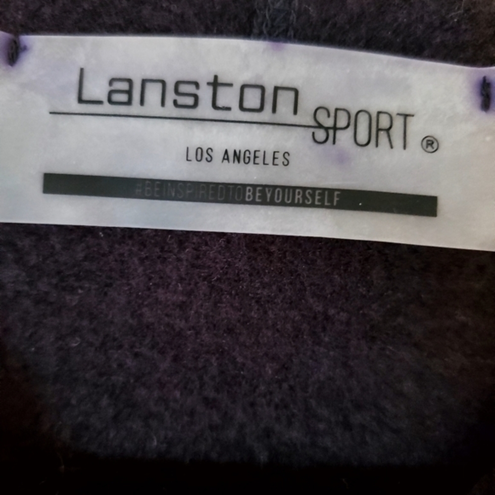 Lanston Sport Pullover Black Cropped Soft Hoodie Size Medium NWT - Picture 7 of 9